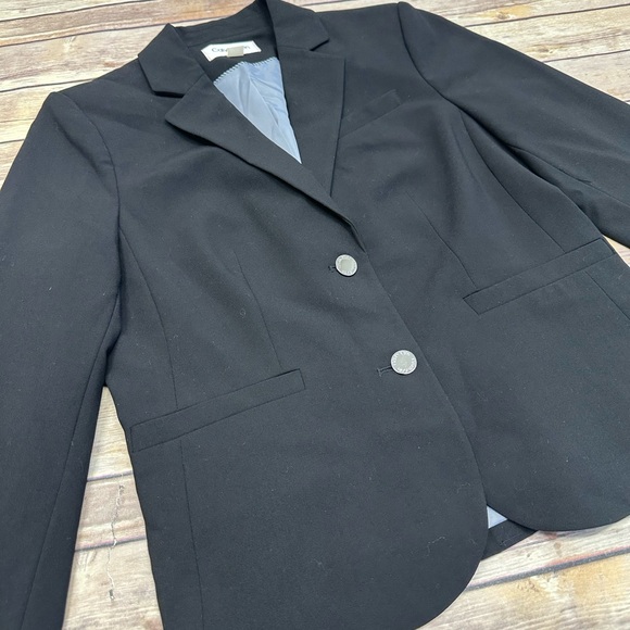 Calvin Klein Women's Two-Button Blazer Black Size 8 - Picture 5 of 7